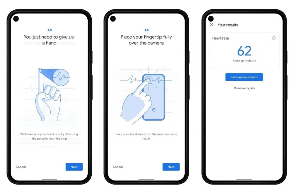 Pixel系列手機從3/8起可以透過內建相機量測心率與呼吸