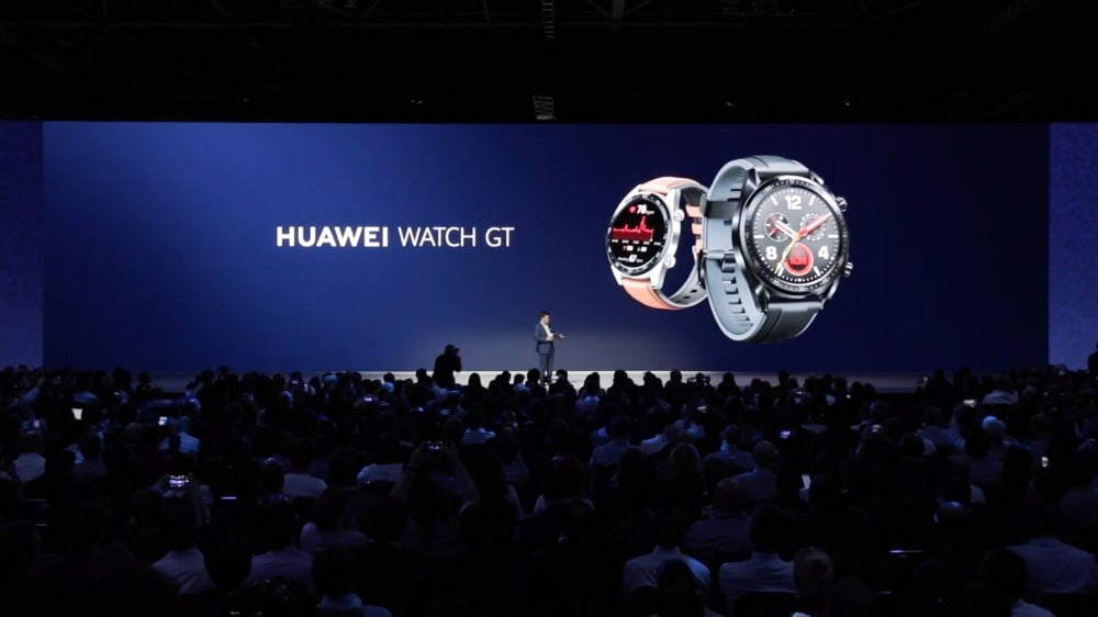 華為發表更像精品錶款的Huawei Watch GT，同步推出新運動手環Band 3 Pro