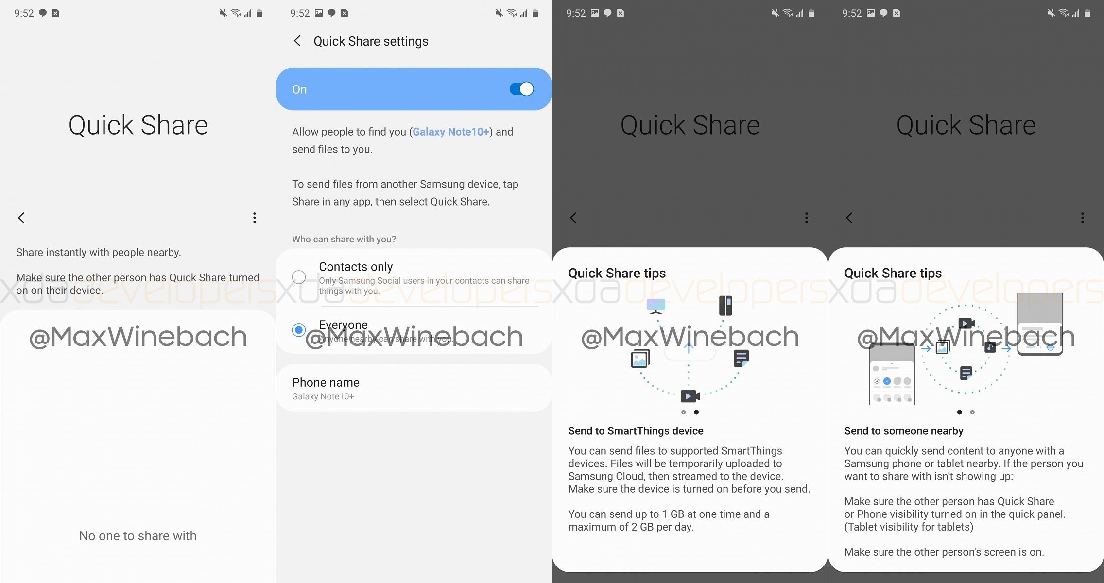 三星自有手機快速傳檔功能Quick Share，將以雲端平台交換內容