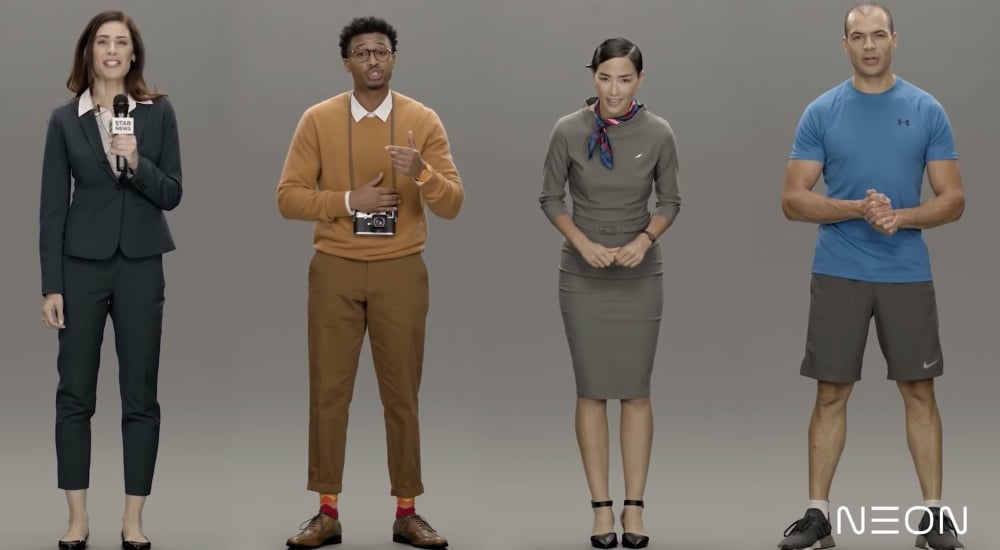 三星打造的「NEON」是一款以軟體打造的擬真3D人像互動系統