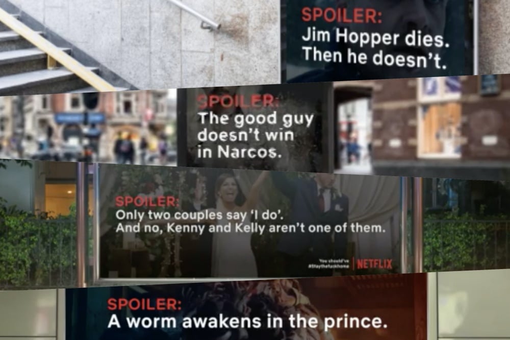 Netflix透過戶外爆雷廣告「呼籲」影迷減少非必要外出，更以降低流量維持觀看體驗 (更新)