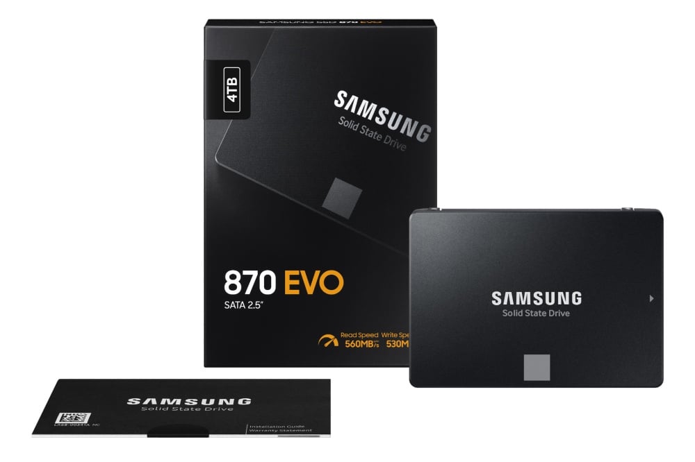 三星推出新款870 EVO SATA SSD，以更環保製程生產