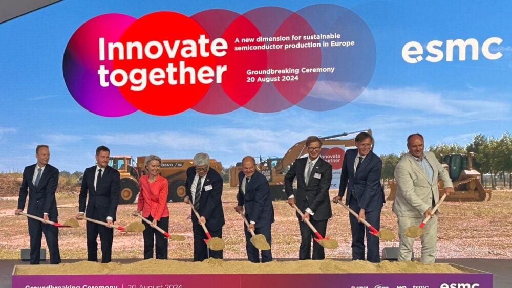 台積電與Bosch、英飛凌、恩智浦合資的ESMC於德國德勒斯登啟用動土典禮，銜接車輛市場需求