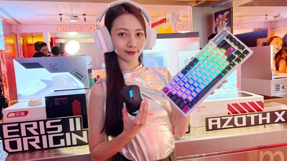 華碩攜手東區時尚餐酒館「NINJA Taipei」打造沉浸式快閃體驗店，展示多款ROG白色電競周邊