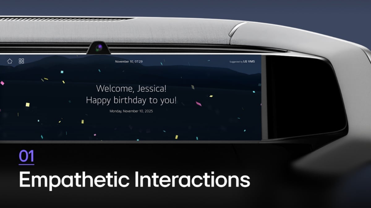 LG預告CES 2026秀AI智慧座艙黑科技!擋風玻璃變身透明OLED 資訊幕,還能看懂手語 LG預告CES 2026秀AI智慧座艙黑科技!擋風玻璃變身透明OLED 資訊幕,還能看懂手語