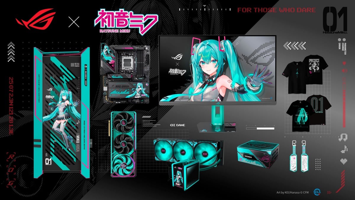 蒼綠風暴席捲電競戰線！ROG × 初音未來聯名系列正式登場